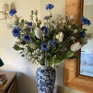 Review Image - Artificial White Open Tulip Single Stem