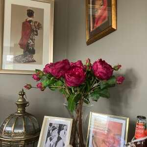 Review Image - Artificial Burgundy English Rose