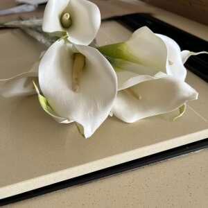 Review Image - Artificial White Calla Lily Wedding Arrangement Bridesmaid