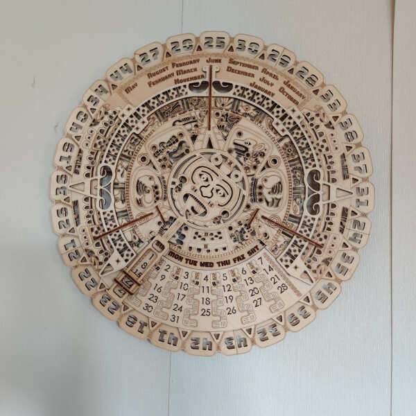 Mayan Calendar Wood Model Kit ️ WoodTrick