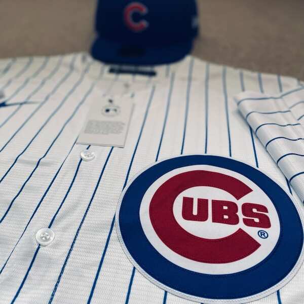 New Nike Chicago Cubs Black Pitch Blackout Baseball Jersey Size