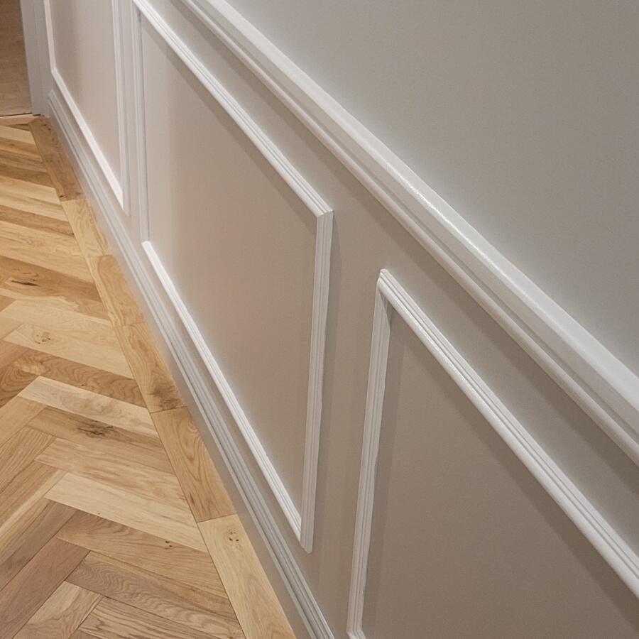 Dado rail installation example
