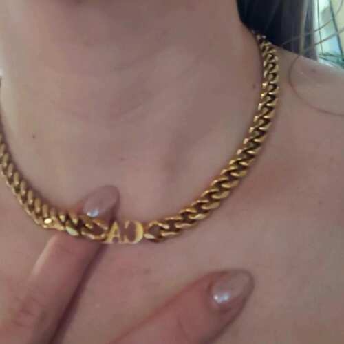 Initial Choker (Gold)