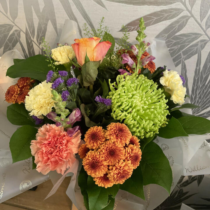 Williamson's My Florist 5 star review on 24th October 2021