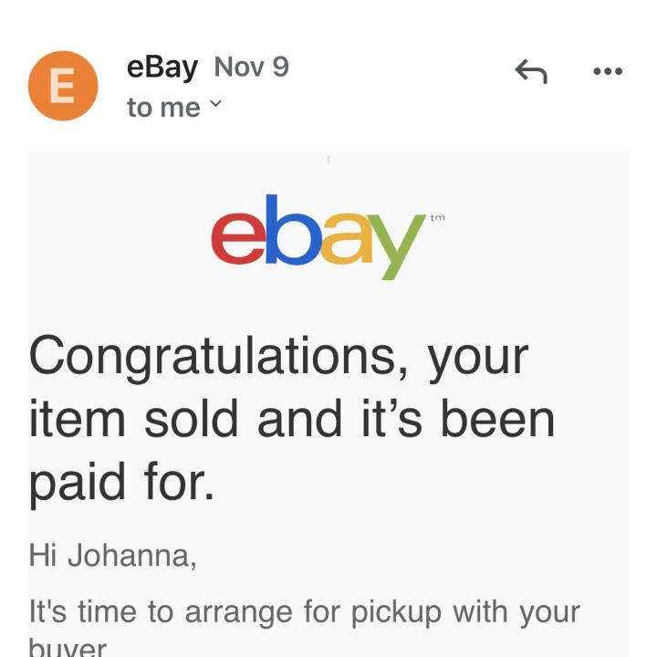 Ebay 1 star review on 24th November 2020