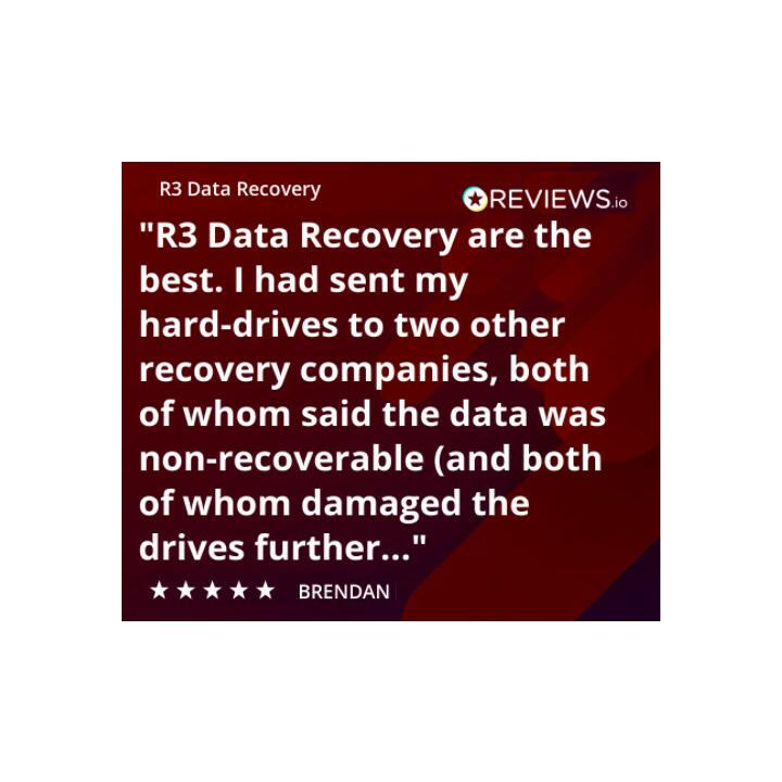 R3 Data Recovery 5 star review on 10th December 2020