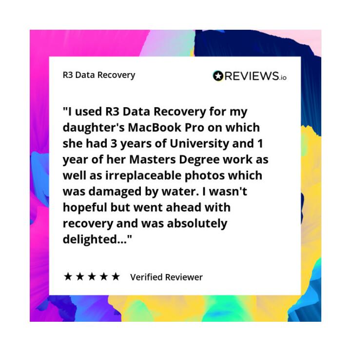 R3 Data Recovery 5 star review on 18th January 2021