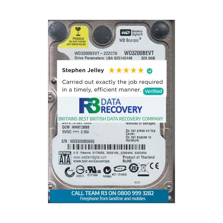 R3 Data Recovery 5 star review on 14th August 2020