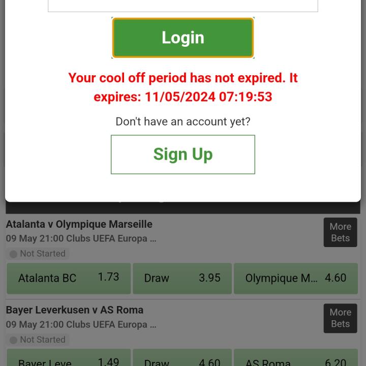 Betway 1 star review on 13th May 2024