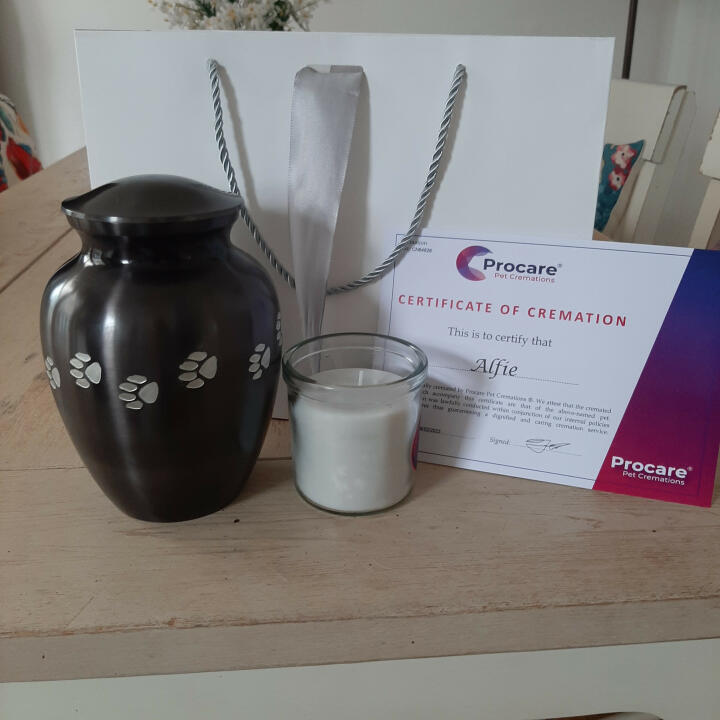 Procare Pet Cremations 5 star review on 1st March 2023