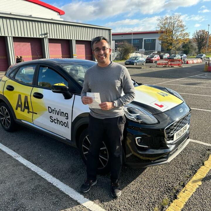 The AA Driving School 5 star review on 23rd November 2023
