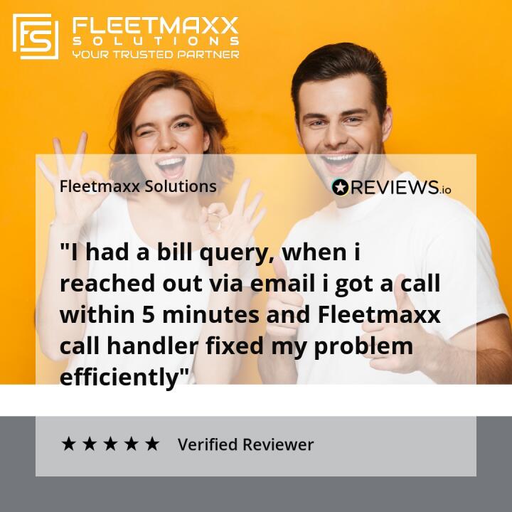 Fleetmaxx Solutions 5 star review on 18th January 2023