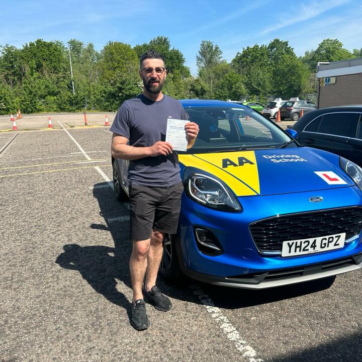 The AA Driving School 5 star review on 9th May 2024