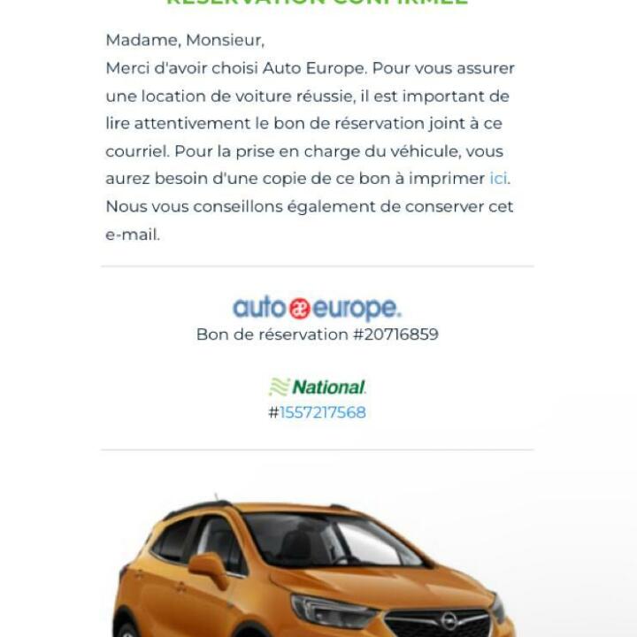 Auto Europe 1 star review on 17th January 2024