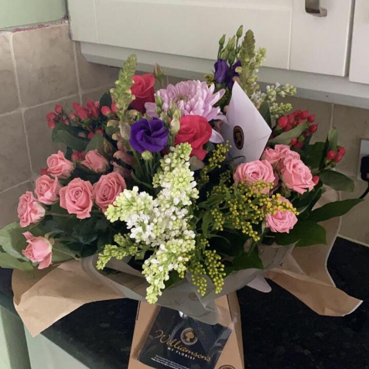 Williamson's My Florist 5 star review on 22nd February 2021
