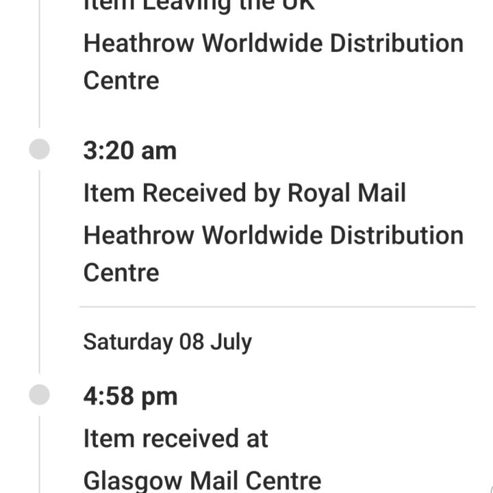 Royal Mail 1 star review on 23rd July 2023