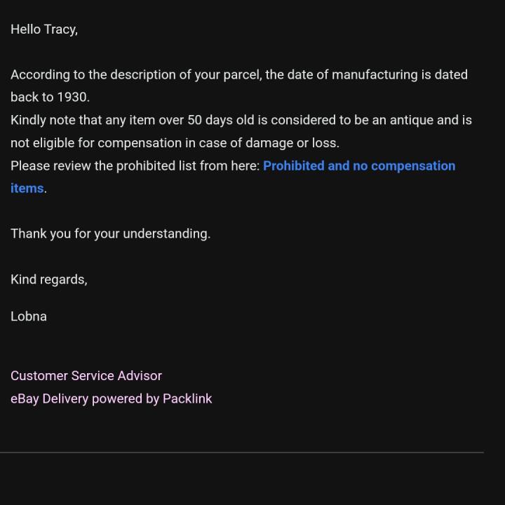 www.packlink.com 1 star review on 8th April 2024