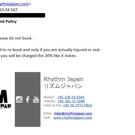 Rhythm Japan 1 star review on 31st January 2024