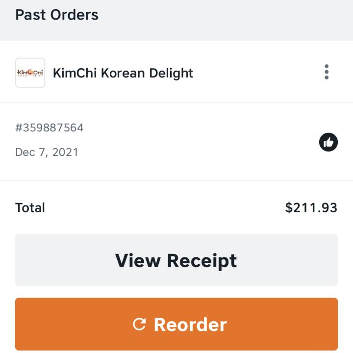 SkipTheDishes 1 star review on 15th December 2021