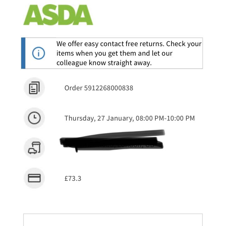 Asda 1 star review on 28th January 2022