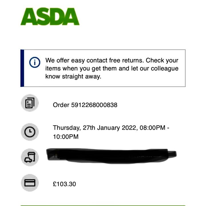 Asda 1 star review on 28th January 2022