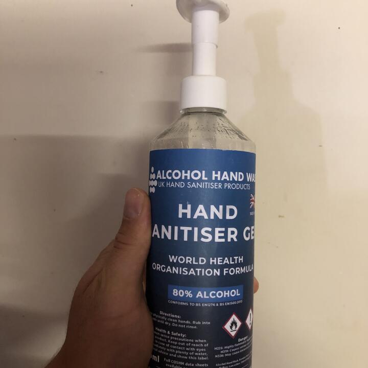 Alcohol Hand Wash 5 star review on 3rd July 2020