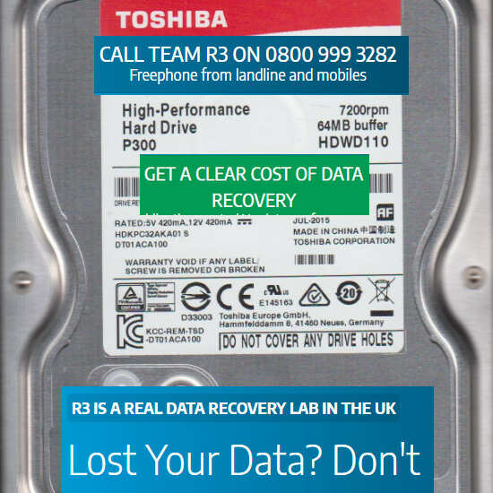 R3 Data Recovery Ltd 5 star review on 1st April 2021