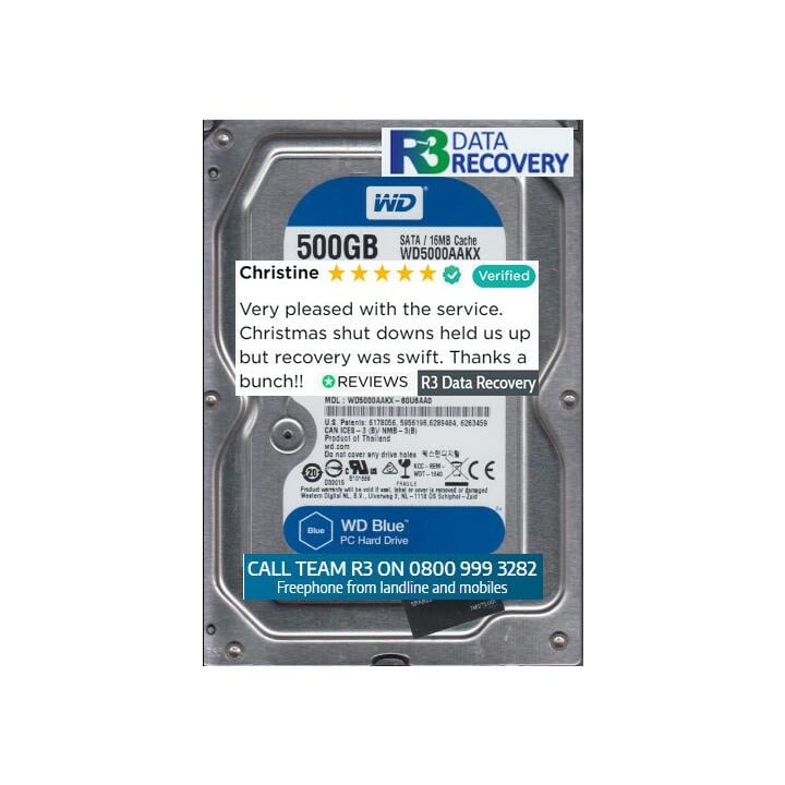 R3 Data Recovery Ltd 5 star review on 24th January 2022