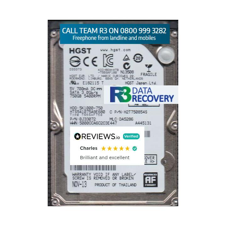 R3 Data Recovery Ltd 5 star review on 13th December 2021