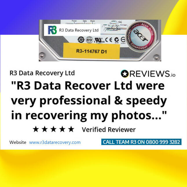 R3 Data Recovery Ltd 5 star review on 1st December 2021