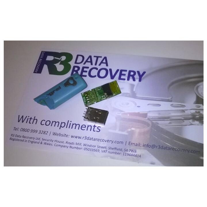 R3 Data Recovery Ltd 5 star review on 7th March 2018