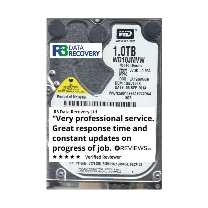 R3 Data Recovery Ltd 5 star review on 14th June 2021