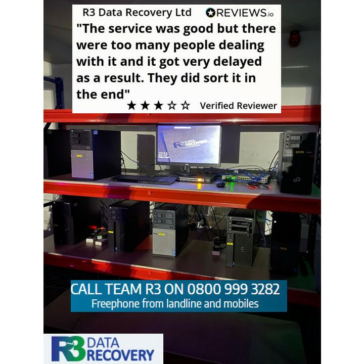 R3 Data Recovery Ltd 3 star review on 15th October 2015