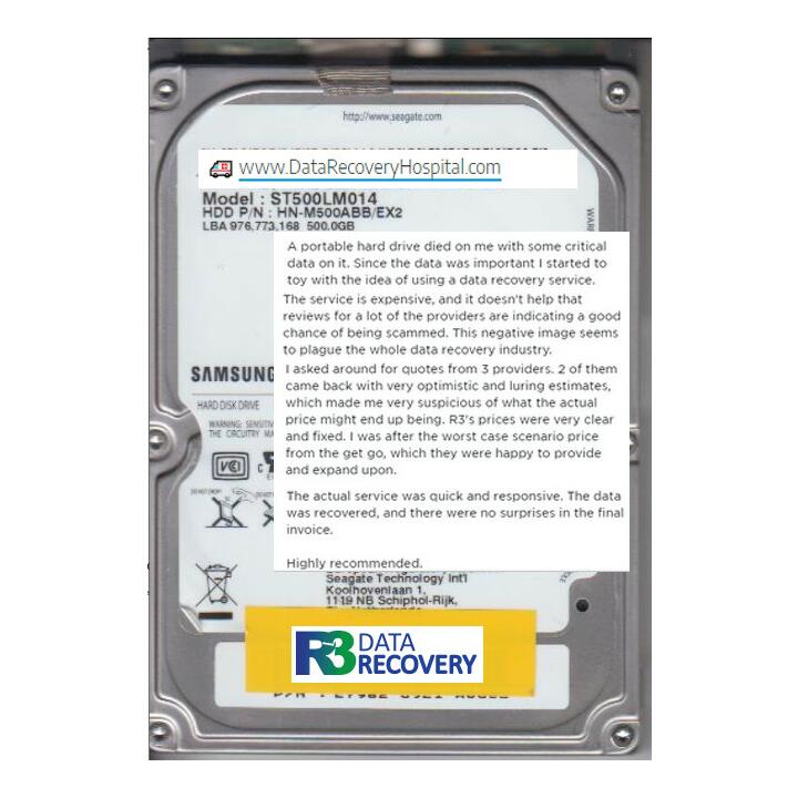 R3 Data Recovery Ltd 5 star review on 21st March 2019