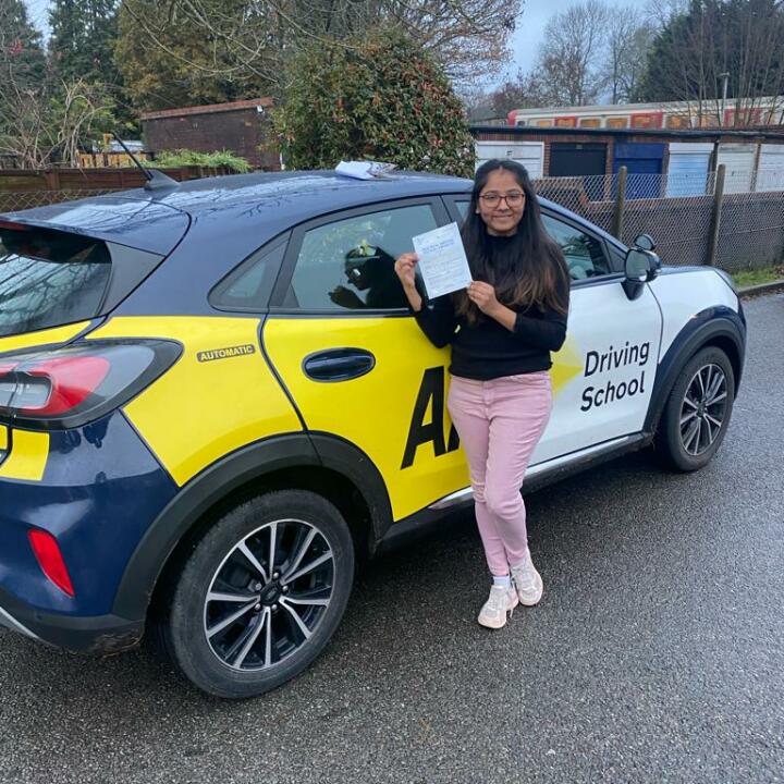 The AA Driving School 4 star review on 7th December 2023