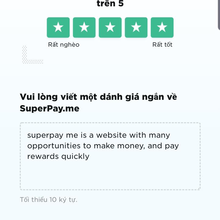 SuperPay.me 5 star review on 10th June 2021