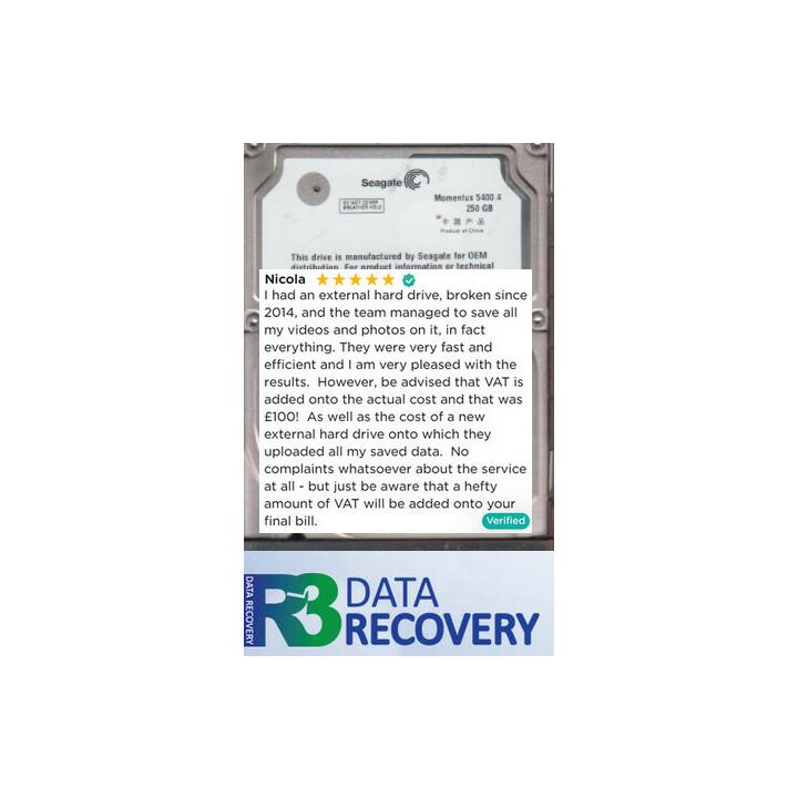 R3 Data Recovery 5 star review on 4th November 2021