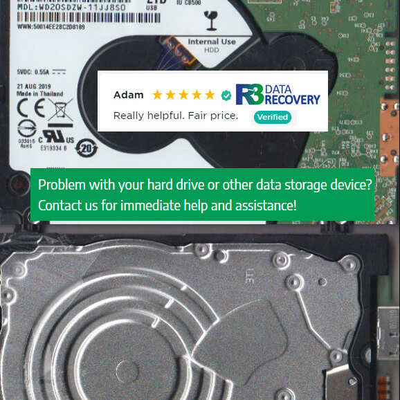 R3 Data Recovery 5 star review on 29th September 2021