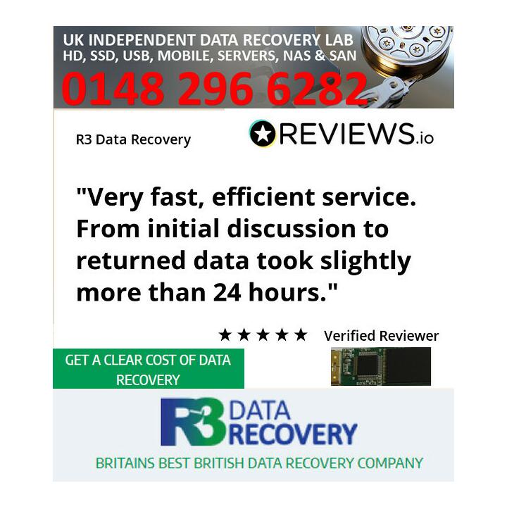 R3 Data Recovery 5 star review on 17th June 2015
