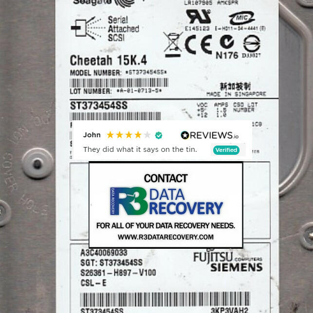 R3 Data Recovery 4 star review on 30th September 2021