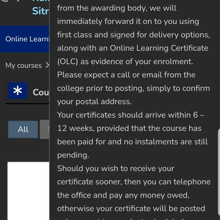 Online Learning College 5 star review on 23rd June 2023