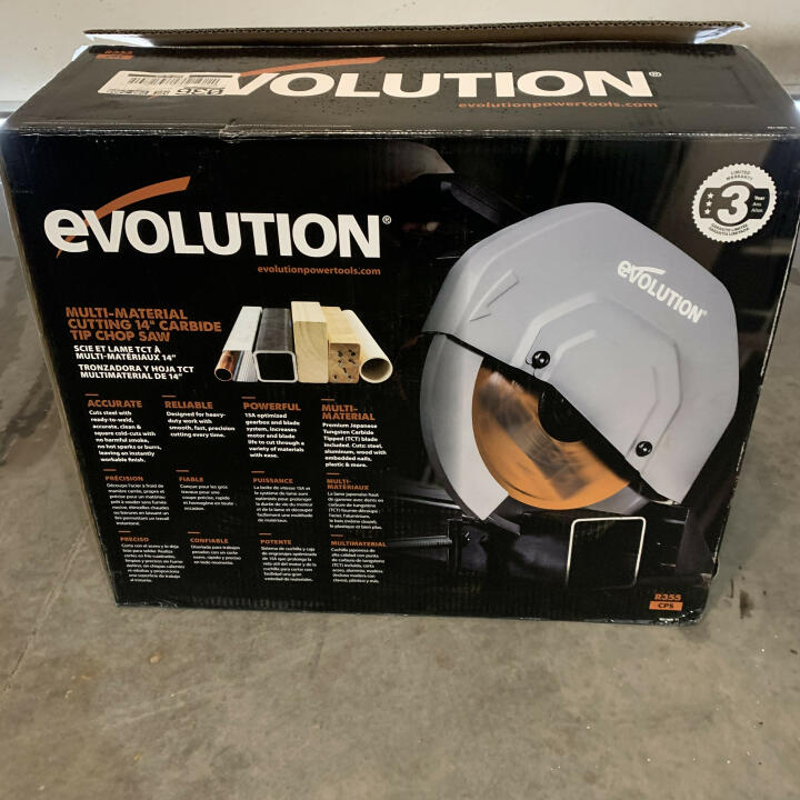Evolution Power Tools 4 star review on 25th August 2020
