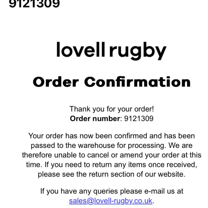 Lovell Rugby 1 star review on 18th April 2024