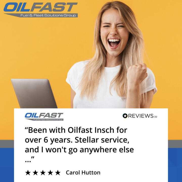 Oilfast 5 star review on 11th August 2021