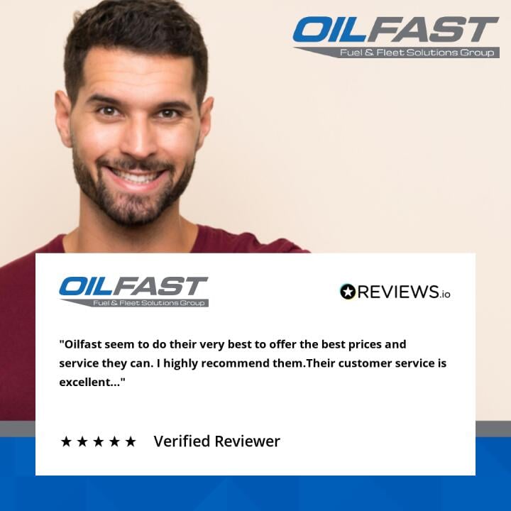 Oilfast 5 star review on 12th March 2022