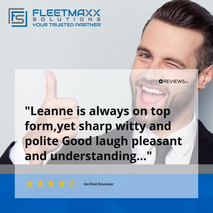 Fleetmaxx Solutions 4 star review on 18th October 2023
