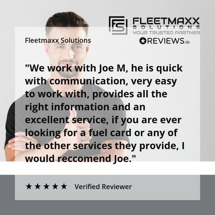 Fleetmaxx Solutions 5 star review on 27th April 2023