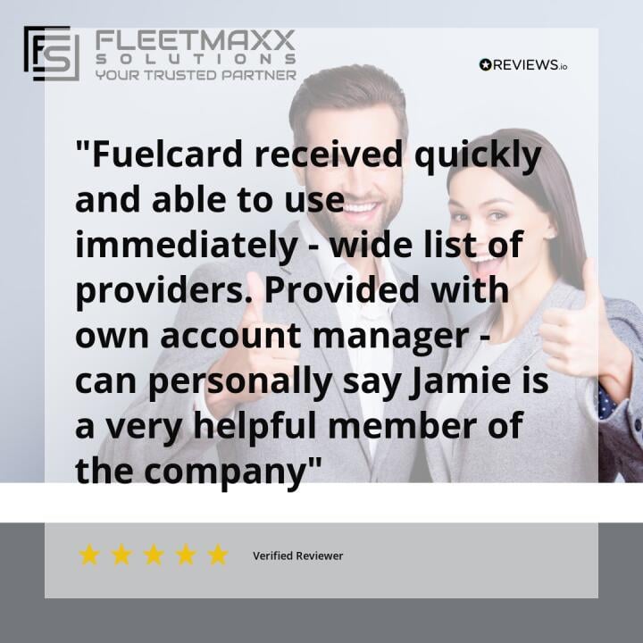 Fleetmaxx Solutions 5 star review on 18th October 2023