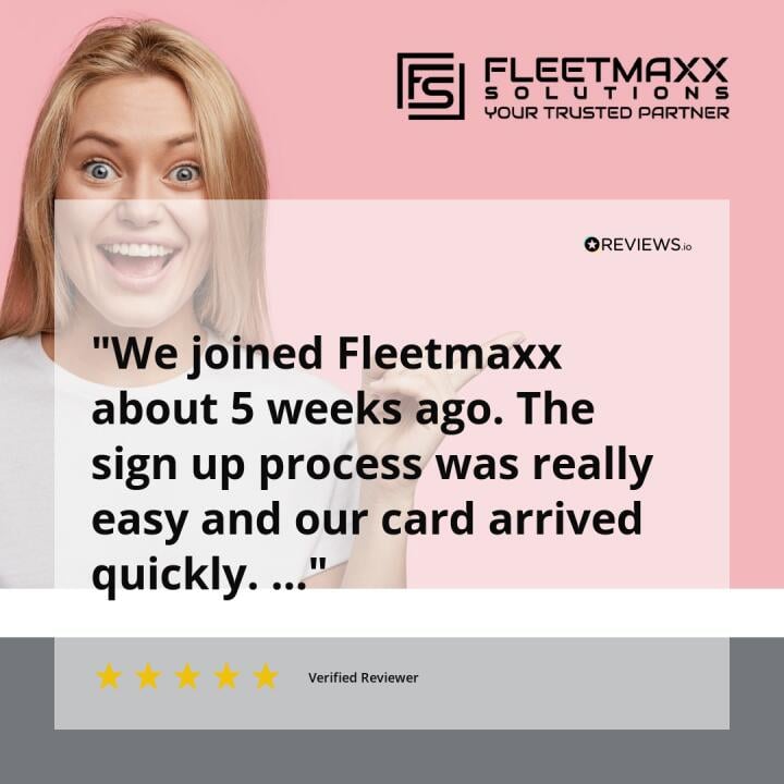 Fleetmaxx Solutions 5 star review on 18th October 2023