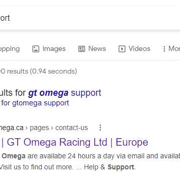 GT Omega Racing 1 star review on 18th August 2022